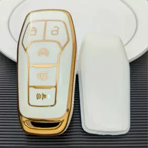 适用福特金牛座钥匙套福特150野马Mustang高档保护壳包扣汽车用品