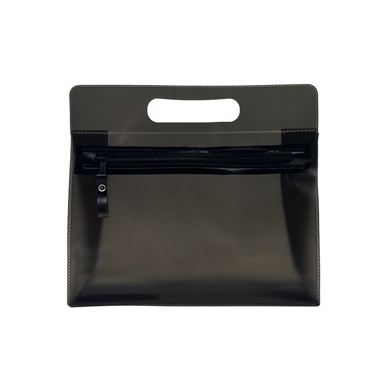 塑料手提PVC拉链文件袋 PVC化妆品包装袋 电压PVC旅行