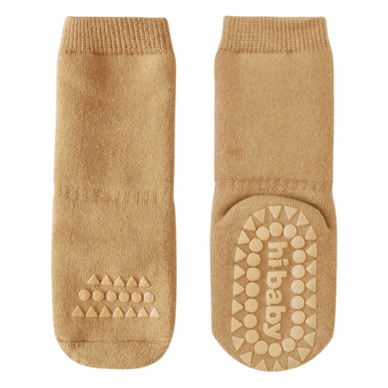 21 nuevo Otoño e Invierno Terry calcetines de bebé engrosados a media pantorrilla antideslizantes calcetines de bebé recién nacido calcetines de piso para niños pequeños