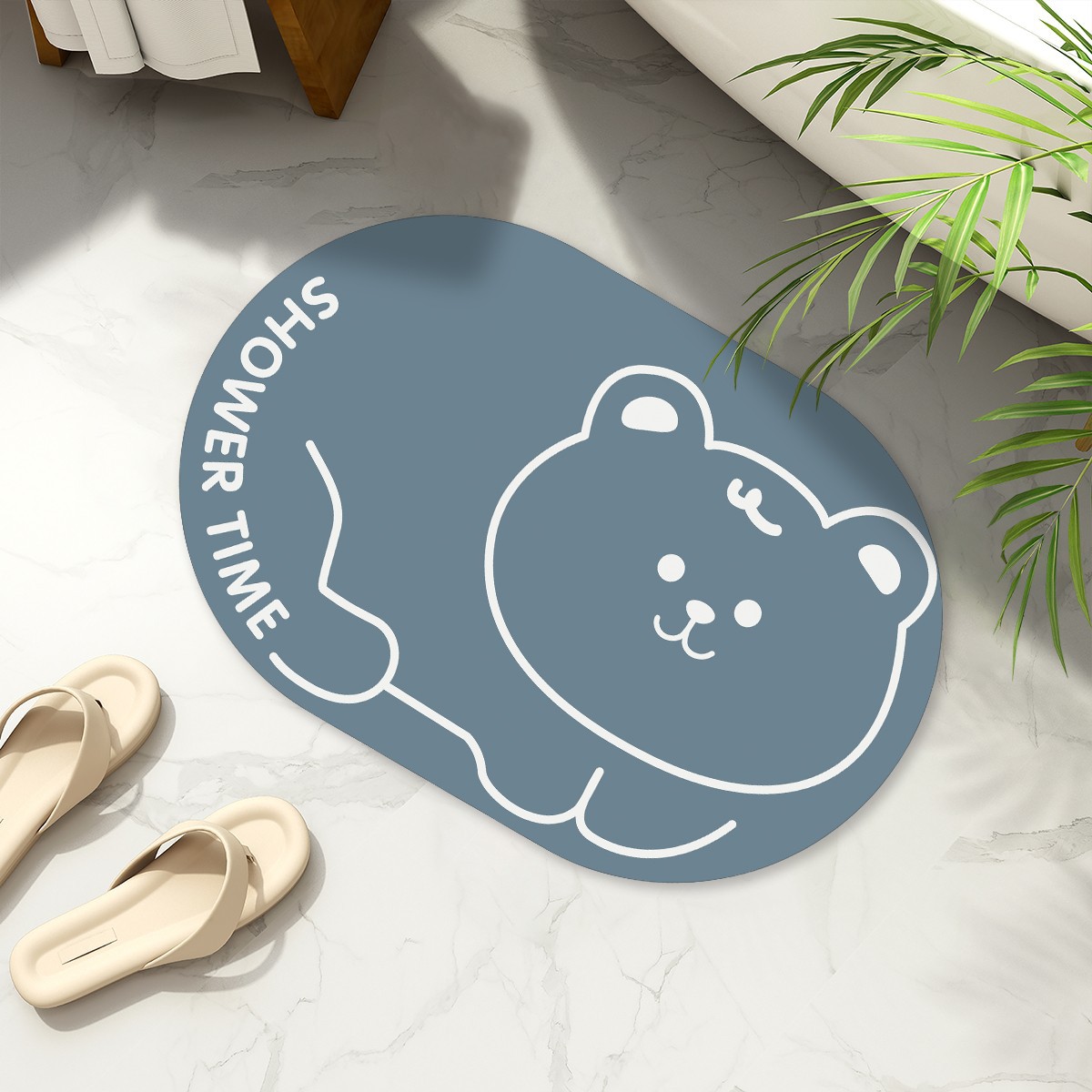 Baño doméstico absorbente de secado rápido alfombra de piso baño suave barro de diatomeas alfombra de baño Puerta de baño antideslizante alfombra de piso