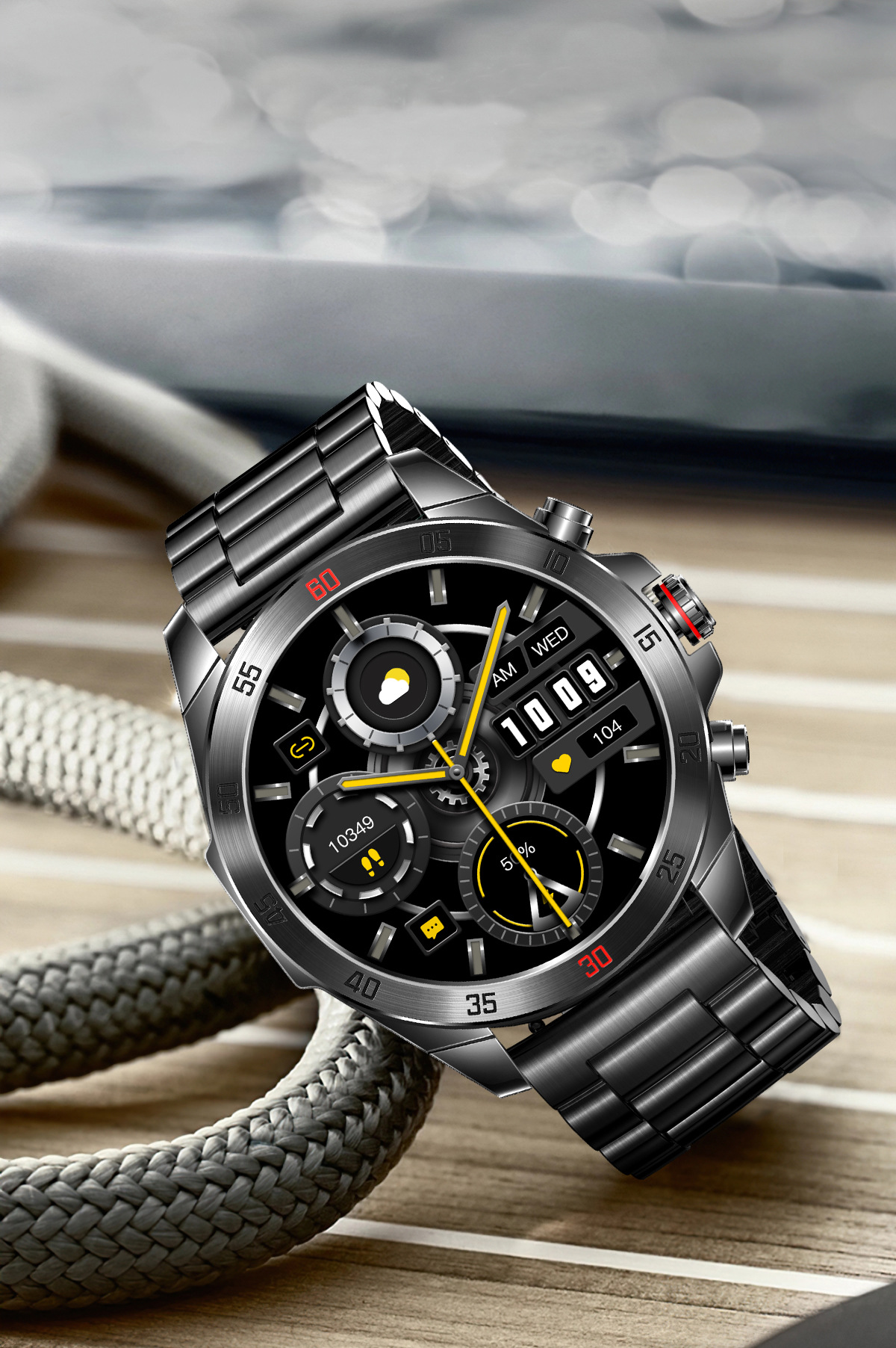 Smartwatch uomo con cardiofrequenzimetro e chiamate bluetooth_voghion.com