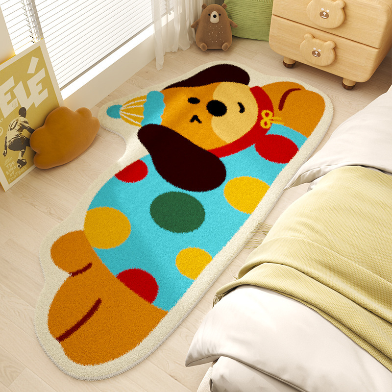 アニメカーペットの寝室は汚れに強くて、ベッドの上のじゅうたんはカシミヤの窓マットのようです。|undefined