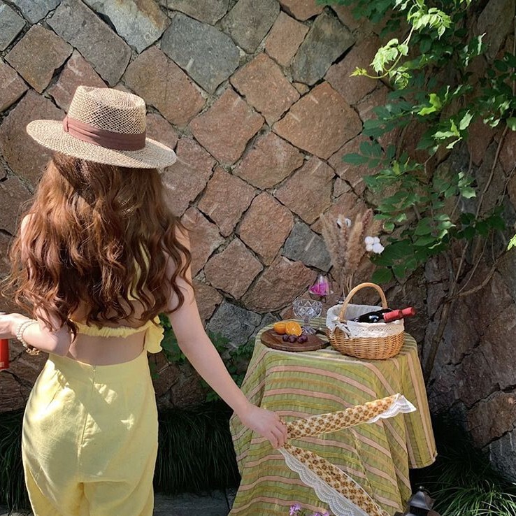 海辺のリゾートスタイルの女性用フラットトップ麦わら帽子夏フレンチエレガントな麦わら帽子ビーチサンシェード日よけ帽子|undefined