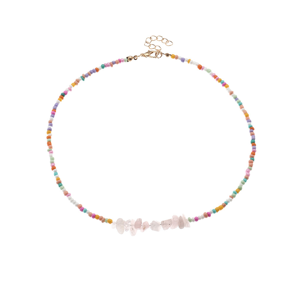 Simple Style Irregular Artificial Crystal Seed Bead Unisex Necklace display picture 10