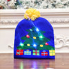 Christmas decorative supplies adult children knitted Christmas hat colorful light emitting caps high -end elderly Christmas hat