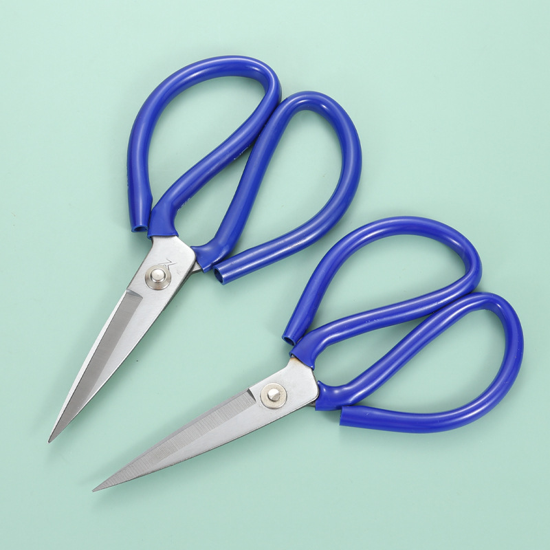 Fábrica al por mayor de acero hecho a mano recta afilada tijeras Sastre industrial tijeras de cuero tijeras grandes