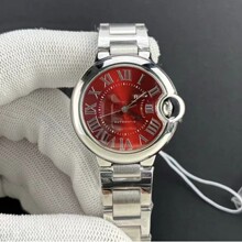 台湾厂高品质精钢高仿33mm情侣对表精钢防水时尚气球女表高品代发