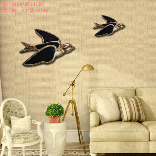 Directly supplied European retro aged resin swallow wall hanging picture wall home bedroom entrance hall famous wall hanging decorations