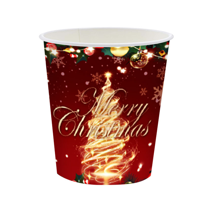 Nuevo producto transfronterizo Navidad árbol de Navidad juego de vajilla desechable suministros para fiestas plato de papel desechable