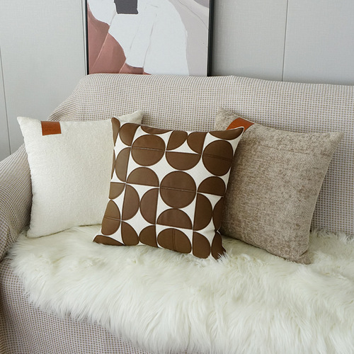 Modern simple light luxury pillowcase home accommodation sofa pillow soft bedside cushion cross-border pillowcase wholesale