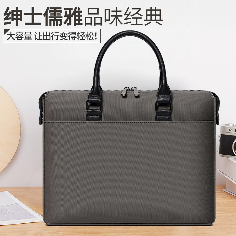 Handbag Fashionable Men's Briefcase 15inch Laptop Bag Business Document Bag with Logo Printed Men's Bag Handbag Fashionable Men's Briefcase 15inch Laptop Bag Business Document Bag with Logo Printed Men's Bag