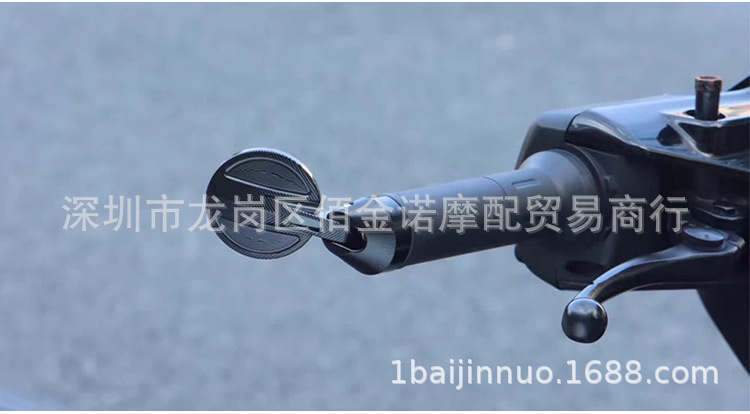 Motorcycle rearview mirror CNC high-definition convex mirror No. 9 Jihuo electric vehicle handlebar mirror round retro rearview mirror