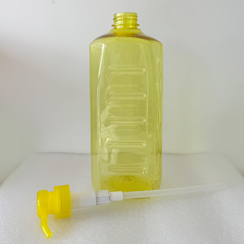 1.3L 食器用洗剤ボトル 1.3kg 黄色食器用洗剤プレスキャップボトル透明 PET 日常化粧品包装ペットボトル|undefined