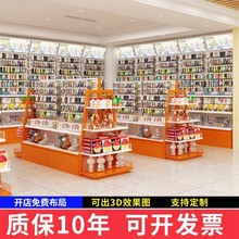 谷子潮玩店货架二次元吧唧盲盒手办洞洞板陈列架文创精品店展示架