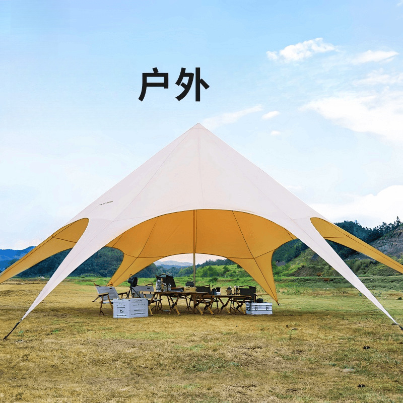 Ticify 야외 문어 캠핑 홈 험프 겐팅 캐노피 싱글 및 더블 3 피크 텐트 방비 대형 캠프