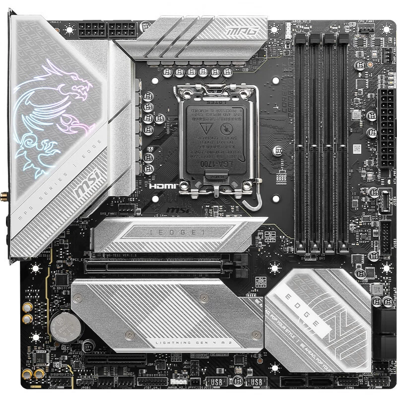 Материнская плата MPG B760M EDGE TI WIFI Blade Titanium DDR5 поддерживает CPU 1360