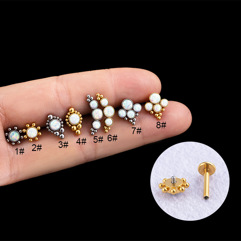 Fashion Geometric Metal Plating Zircon Ear Studs 1 Piece