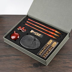 文房四寶筆墨紙硯成人送禮學生書法創作練習狼毫兼毫毛筆禮盒套裝