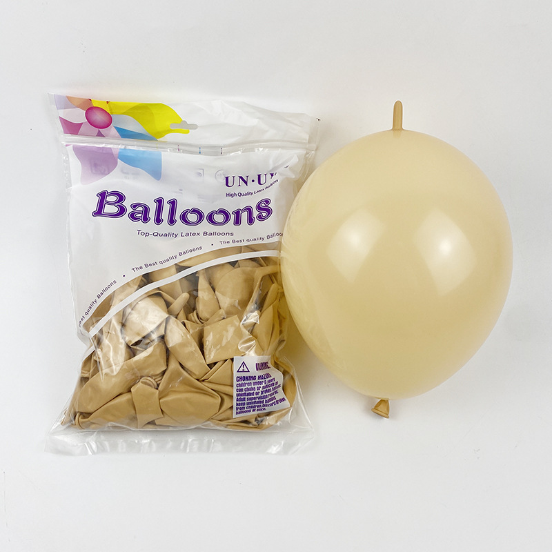 Globos con Cola de 10 Pulgadas para Fiestas, Color Sólido