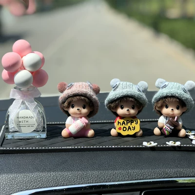 Car ornaments — interior supplies balloon women - bottle-happy-coke-qiqi-pink-ball-bottle-large-diamond-cushion