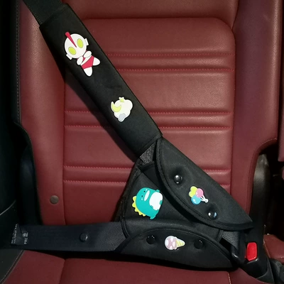 Use, Universal Adjustable Device for – Seat belt shoulder pad - black-ultraman-suit