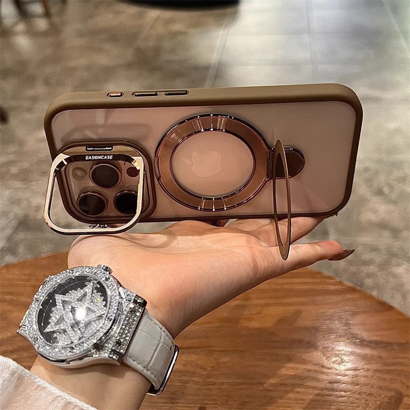 Soporte de cubierta de lente adecuado para la funda magnética para teléfono móvil Apple 17PROMAX, funda protectora transparente U1 para iPhone 16