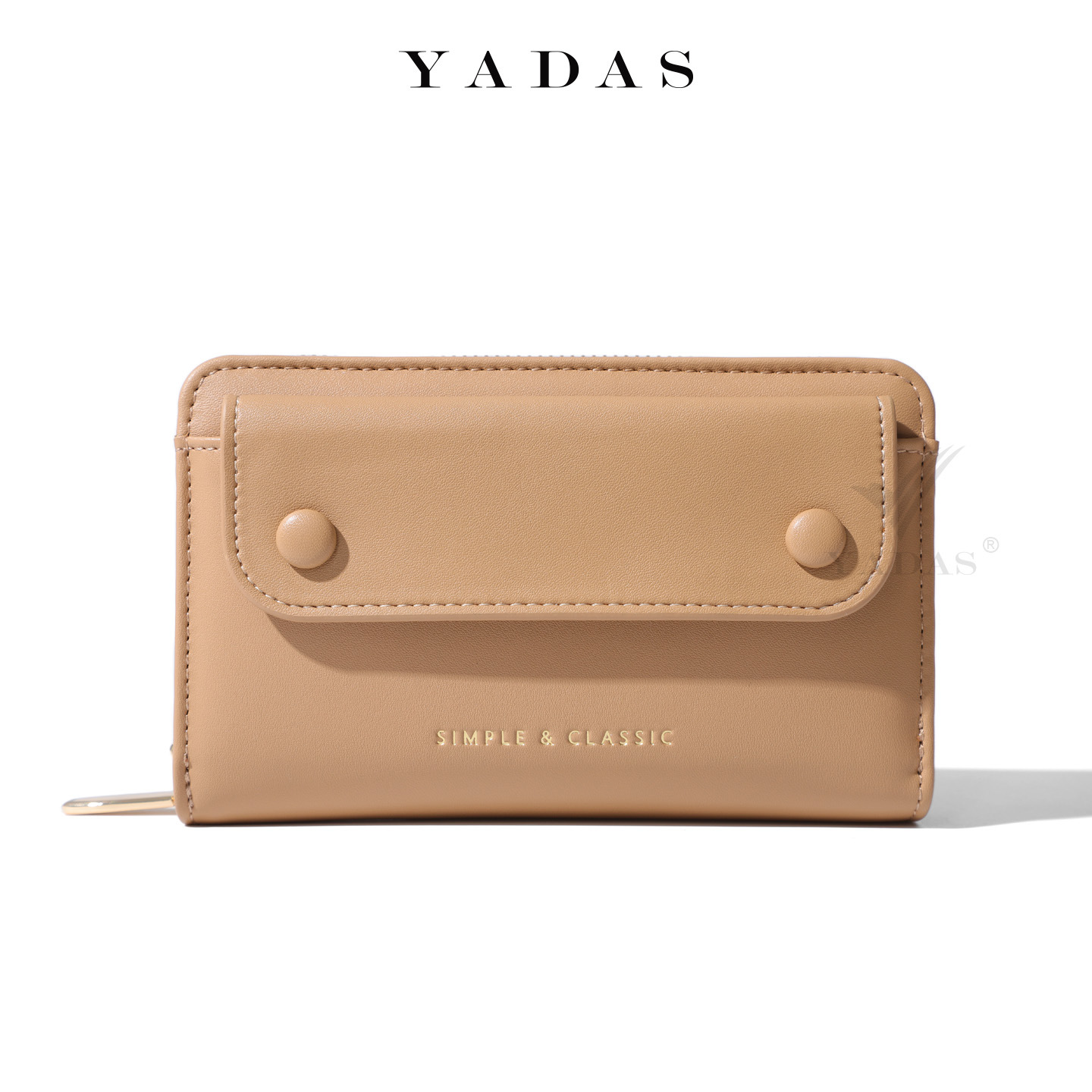 Cartera larga retro alta bolsa de diseño corta cremallera línea oscura bolsa de cambio para mujeres gran capacidad