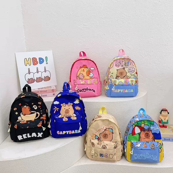 Japanese Style 2025 New Printed Kidsren's Backpack Cartoon Cute Boys and Girls Backpack Kindergarten Primary School Student Bag