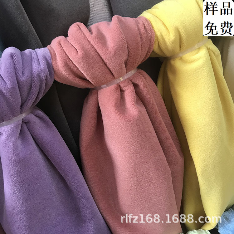 现货供应磨砂绒复合料绒布 270平方克手袋包装包包坐垫沙发玩具料