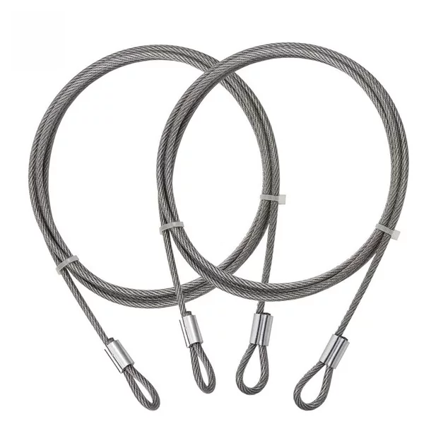 Electric car anti-theft wire rope lock motorcycle lock 304 stainless steel wire rope plastic pressing aluminum sleeve anti-loss