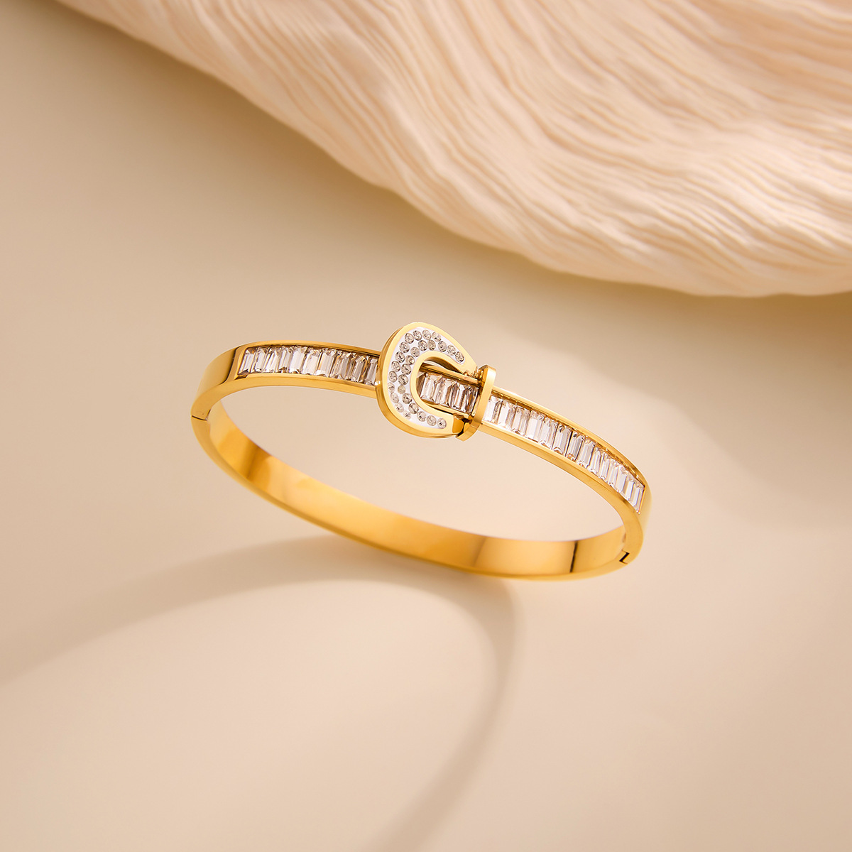 Nuevo comercio exterior transfronterizo, pulsera de acero de titanio con diamantes de estrella completa, no se desvanece, pulsera de nicho de alto nivel, pulsera de amiga amiga