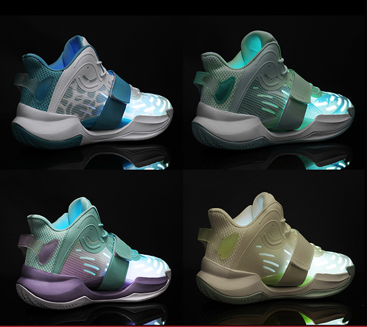 Plusk wody 4. generacji koszykówka Night Glow poduszka powietrzna 8 letnie buty sportowe męskie i damskie pocieranie_voghion.com