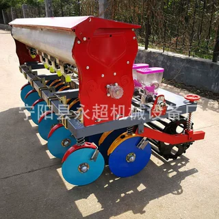 10行谷子播种机高粱点播机可加打梗器定做多行播种机萝卜籽种植机