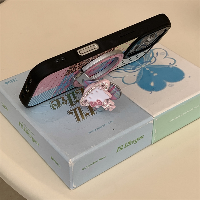 彩格纹豹纹波点立体星球KT适用iPhone17苹果16ProMax/15/14手机壳|undefined