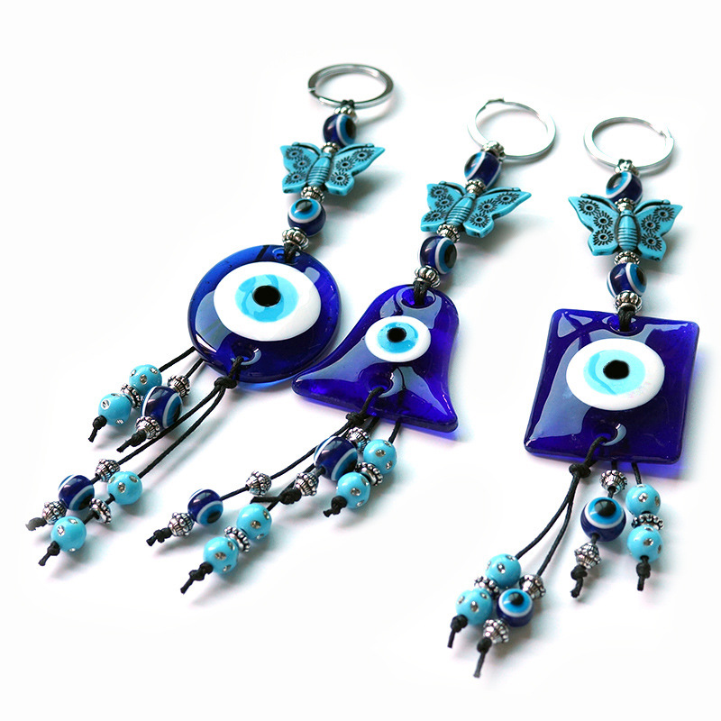 Ethnic Style Eye Butterfly Glass Jewelry Accessories display picture 3