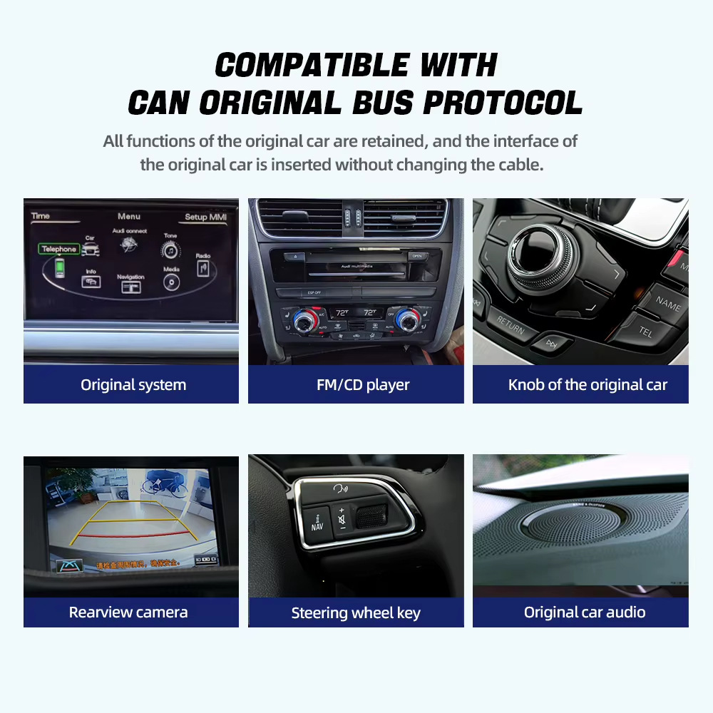 Suitable for 2009-2016 Audi Q5 high-end models, car navigation with high-definition large screen, Android-specific car control navigation