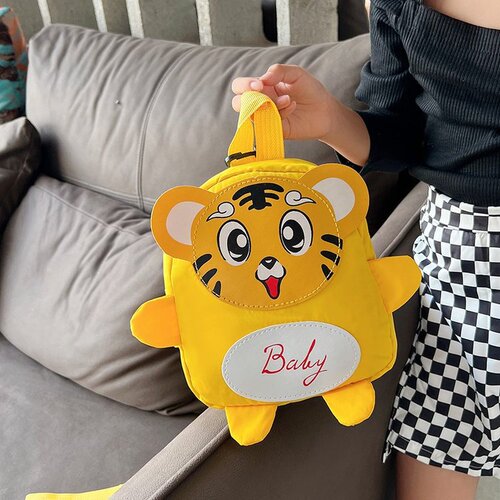 Mini Dual Shoulder Bag for Kindergarten  New Leisure Nylon Cute Tiger Dual Shoulder Backpack Factory Bulk