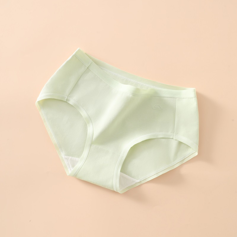 Ropa interior mujer algodón antibacteriano algodón transpirable entrepierna niña japonesa cintura media pantalones cortos triangulares cabeza sin costuras ropa interior de niña