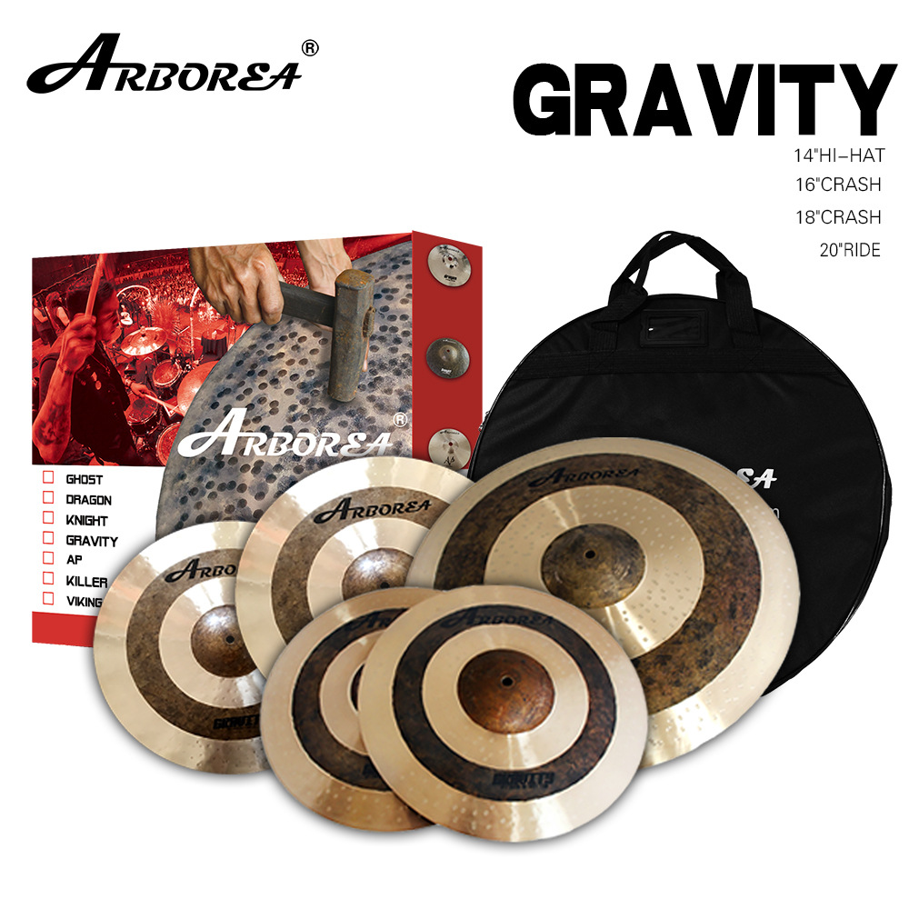 Arborea B20 Gravity Series Cymbals are professional performance cymbals that can be customized for use with drum sets