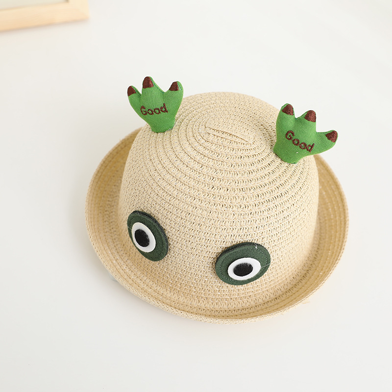 Children Unisex Cute Animal Straw Hat display picture 11