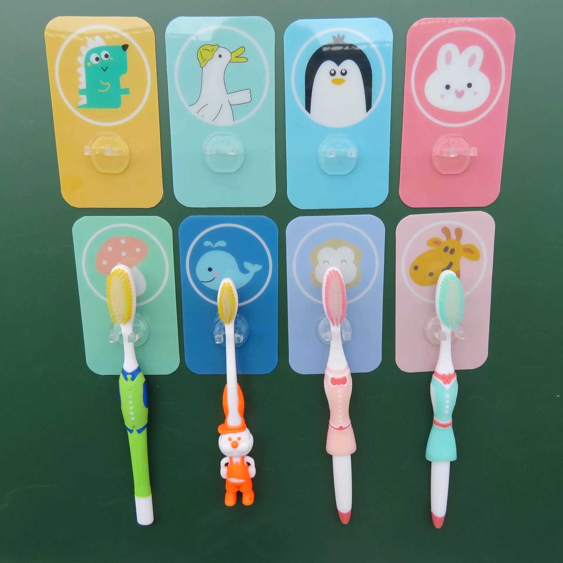 Cartoon toothbrush, storage system for beloved, no trace