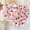 Flannel-pink cute kitten