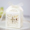 Amazon hollow candy box ice white pearl light candy box wedding cross shelf chocolate carton spot wholesale