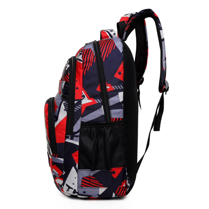 Venta al por mayor nueva mochila de nailon de gran capacidad bolso de computadora de camuflaje casual simple bolso escolar para estudiantes de secundaria Oxford para hombres
