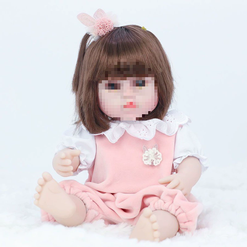 Doll for dressing up, toy girl's from soft rubber, makes sounds