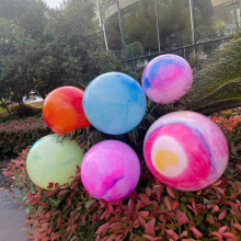 乐乐宝云彩球充气玩具大号拍拍球安全环保沙滩球工厂儿童充气球夏