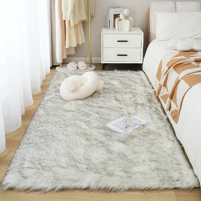 Plush Imitation Wool Bedroom Bedside: Car Carpet