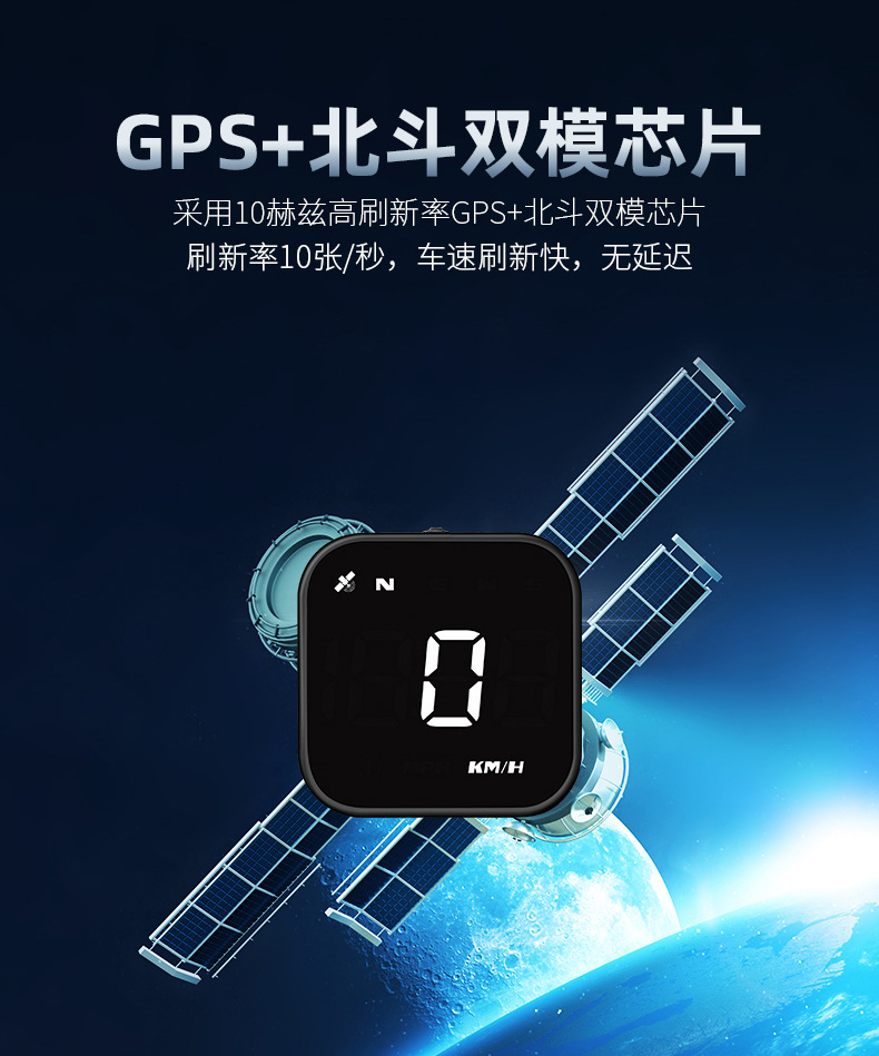 Smart Hud Head-Up Display Gps Car Universal Multi-Function Speedometer Portable Display Driving Computer