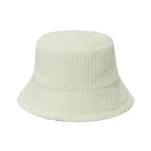 日系RPET羊羔毛盆帽 破旧RPET渔夫帽 跨境羊羔毛渔夫帽 工厂定 制