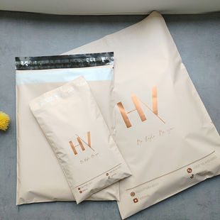 Clothing matte printing logo destructive glue nude color milk tea color beige wear-resistant bag thickened waterproof destruction bag